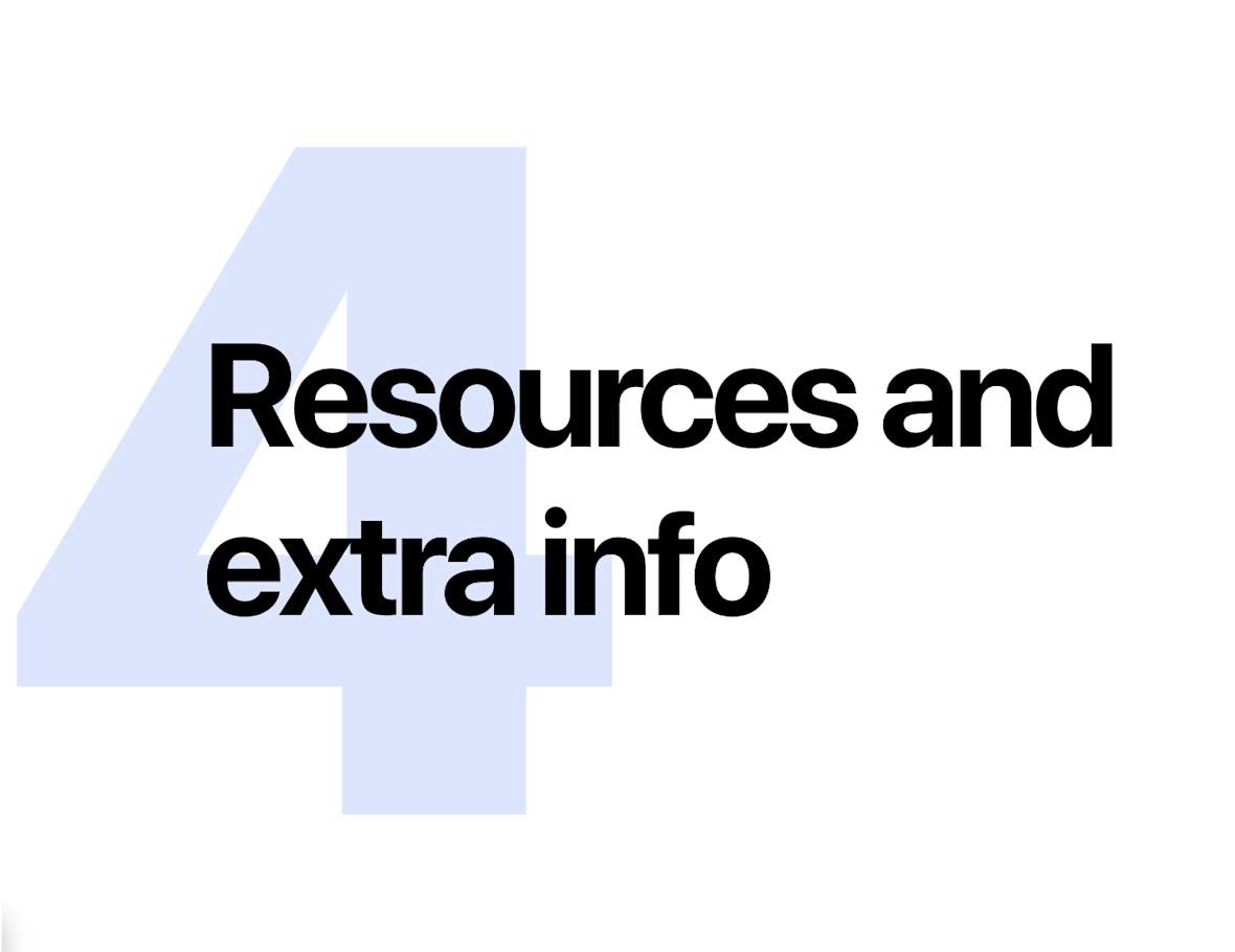 Image Header | 4.0 Resources and extra info